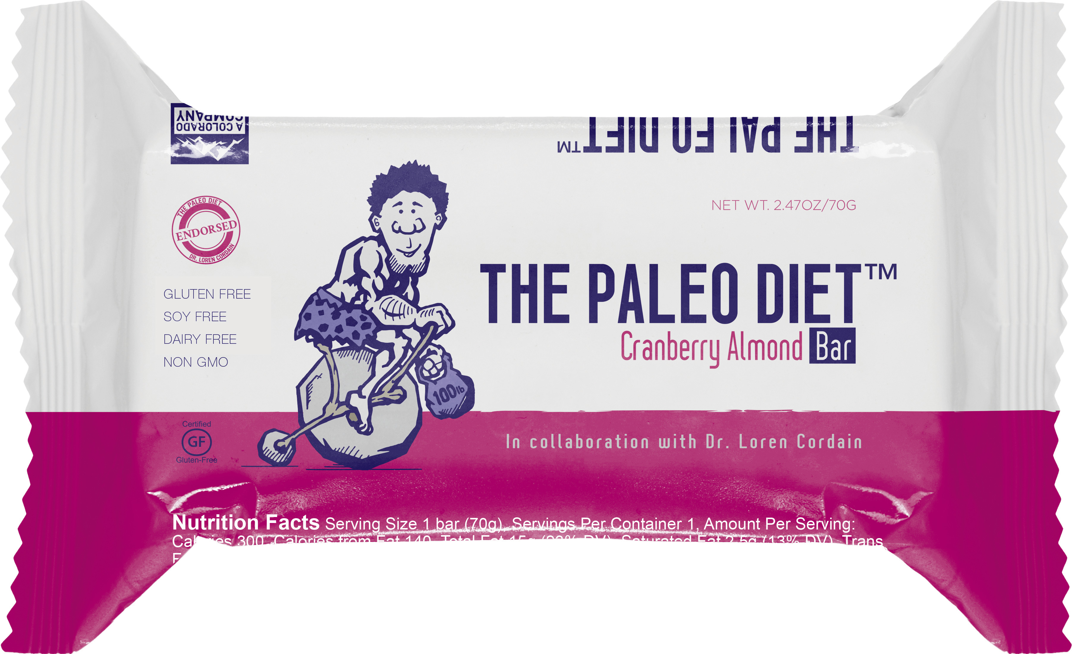 The Paleo Diet Bar Cranberry Almond Paleomazing