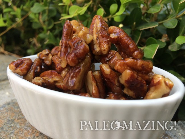 Paleo Toasted Maple Pecans