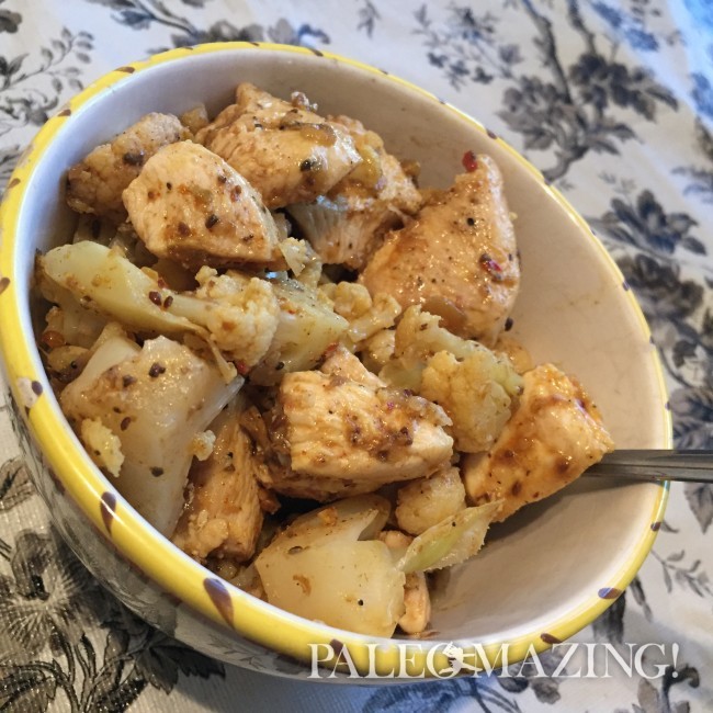 Easy Masala Chicken and Cauliflower