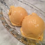 Paleo peach and mango ice cream