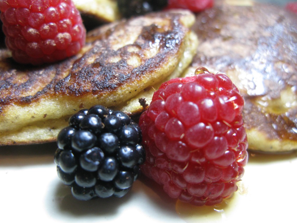 Paleo Pancakes with berries