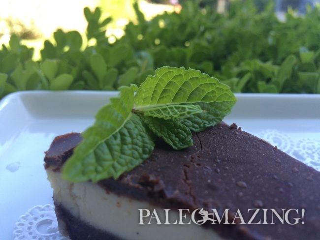 Paleo Raw Hazelnut Chocolate Mint Tart