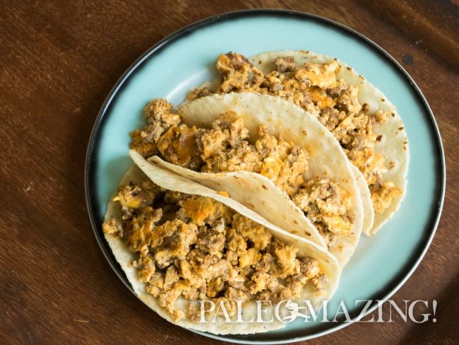 Taco Day with Paleo Beef Chorizo and Egg