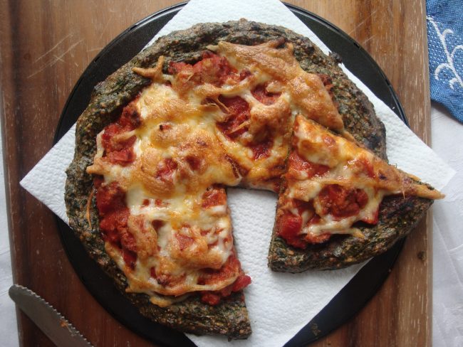 Paleo Spinach Pizza